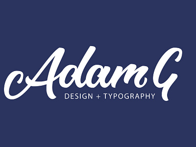 Adam G Design + Typography beziers brush lettering design handles lettering logo type typography vector