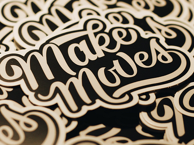 Make Moves Stickers bezier design lettering makemoves stickers vectors