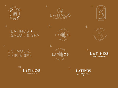 Latinos Salon & Spa re-brand. branding design graphic letters logo rebrand