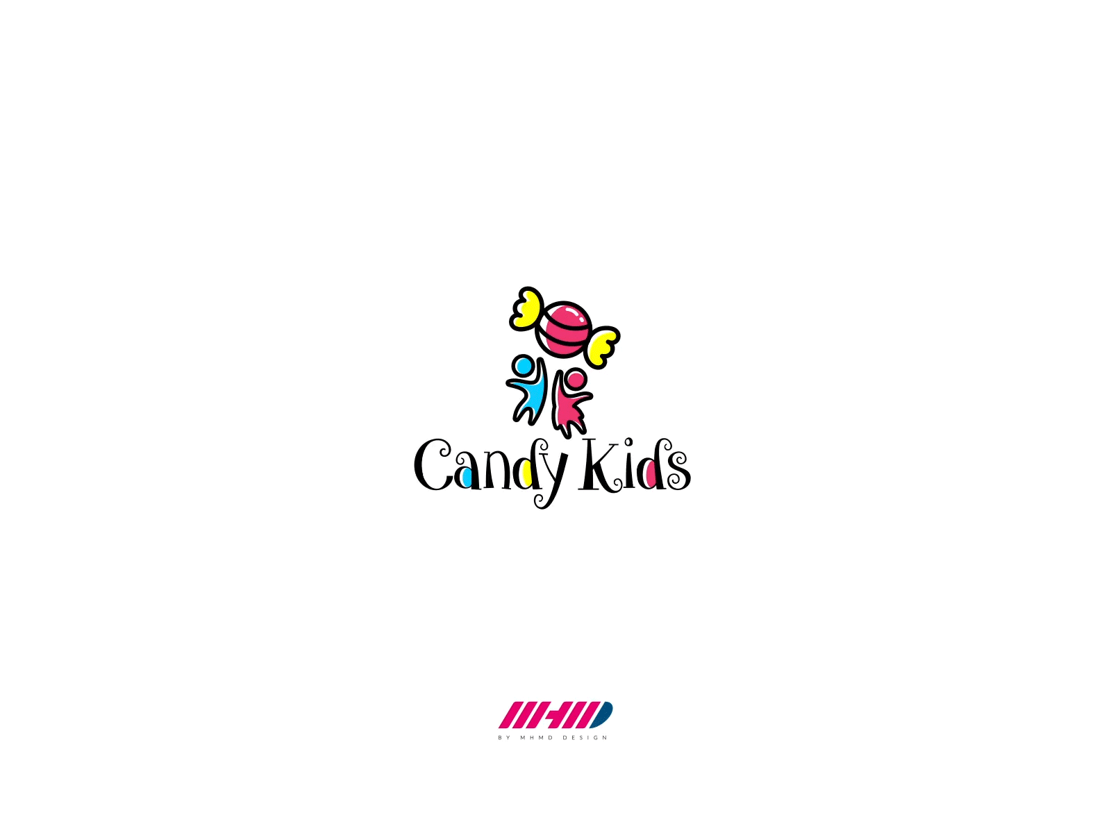 Candy Kids logo animation animation branding design graphic design illustration logo logo animation logo motion ui vector