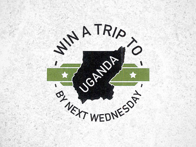 Invisible Children - Win a Trip din green logo uganda