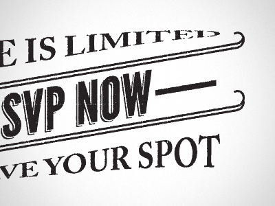 Tony Premiere RSVP caslon pro invite league gothic