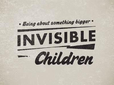 Invisible Children futura invisible children sugar pie type
