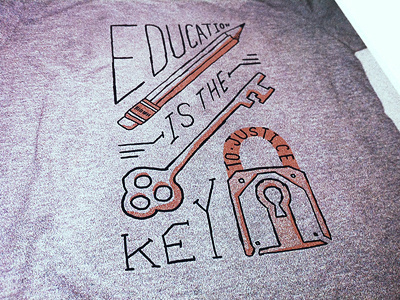 Education education hand drawn invisible children t shirt