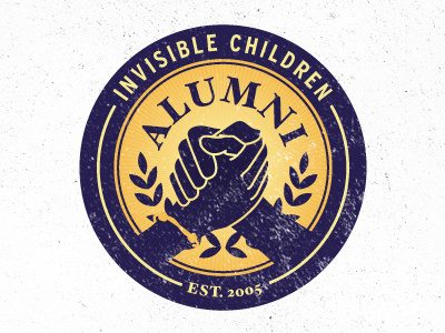 Invisible Children Alumni logo 3 alumni crest invisible children logo