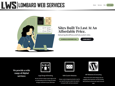 LWS Landing Page landing page web design