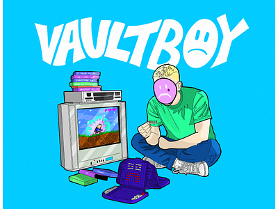 vaultboy - everything sucks ARTWORK album artwork everything sucks illustration procreate vaultboy