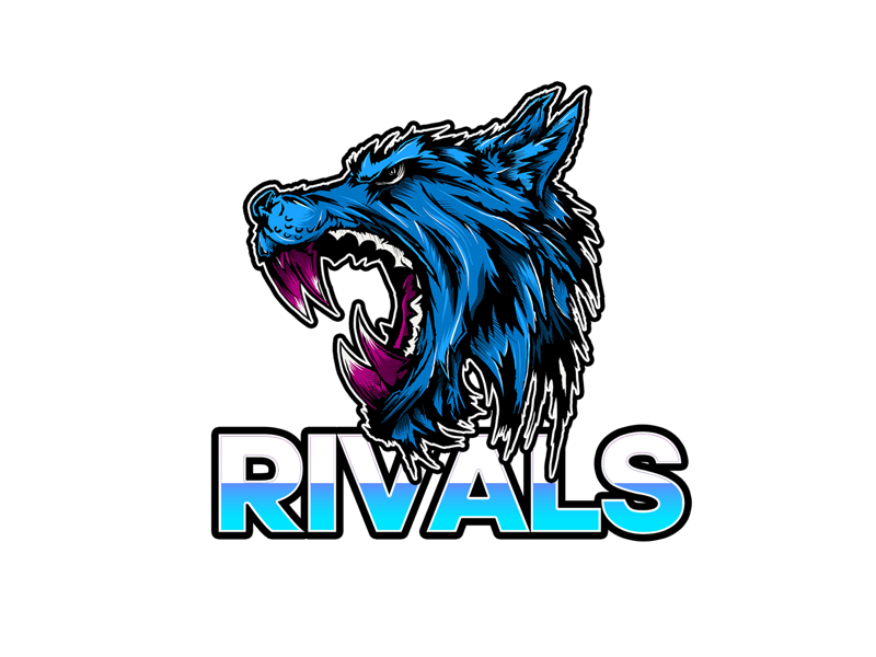 E-Sports Logo procreate ipad pro ipad illustrator typography mascot logo streaming gaming e-sports e sports video games wolf illustration