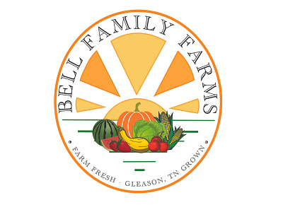 FARMING Emblem Logo branding emblem illustration logo