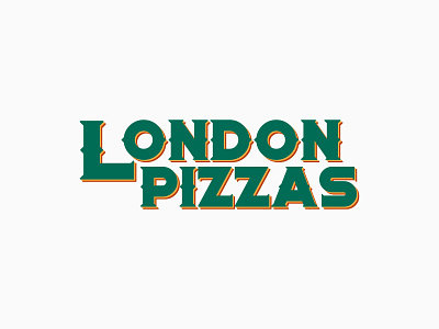 London Pizzas branding design graphic design logo typography vector