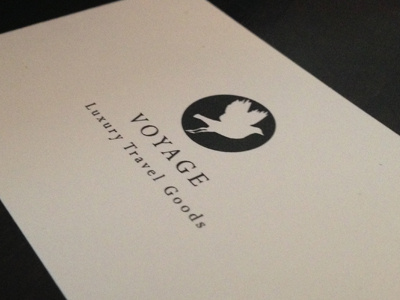 Voyage Luxury Travel Goods Business Cards