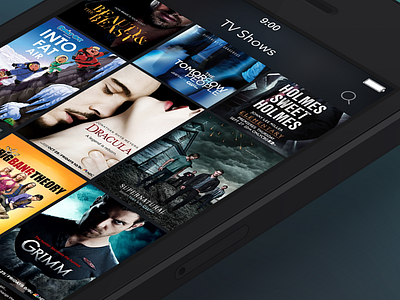 TV Show app app clean design film interface ios ios 7 iphone serial tv show ui ux