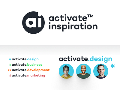 activate inspiration brand design branding community design logo visual identity