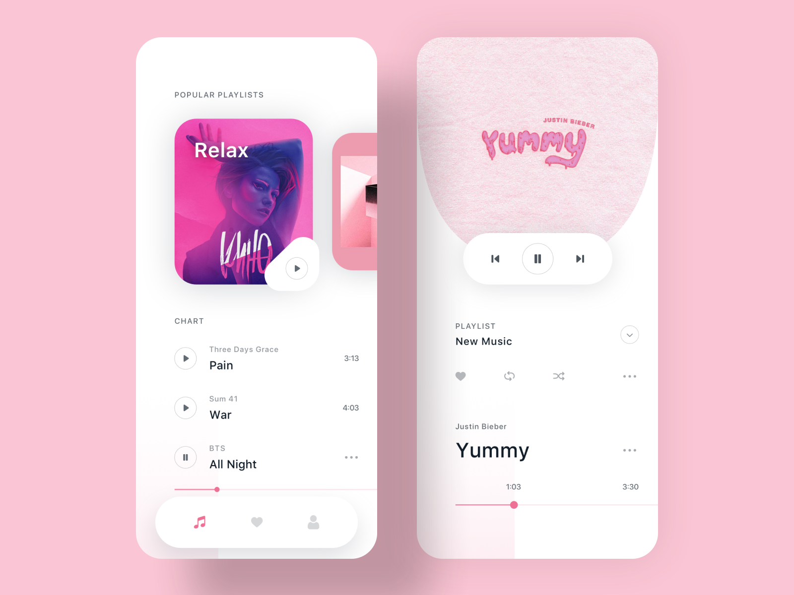 Music App by Inti Studio on Dribbble