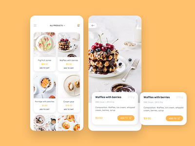 Food Delivery app brand clean delivery delivery app design food food app ios minimal mobile ui ux