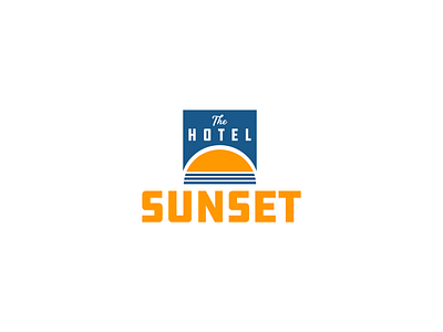 Sunset Hotel cincinnati ddc draplin graphic design hardware logo logo mark logodesign mark