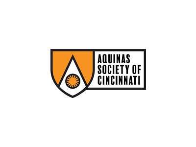 Aquinas Society of Cincinnati art branding cincinnati design graphic graphicdesign logo logodesign thicklines