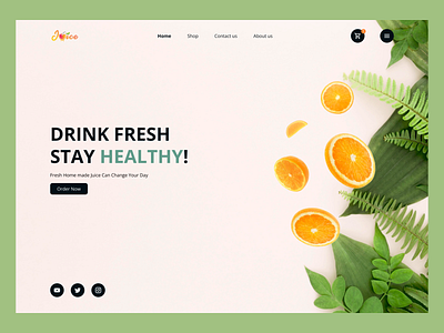 Juice Store Web Design