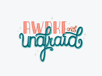 awake and unafraid adobe design designer digital design friendly handlettering illustration illustrator lettering lyrics my chemical romance song typography ui ux