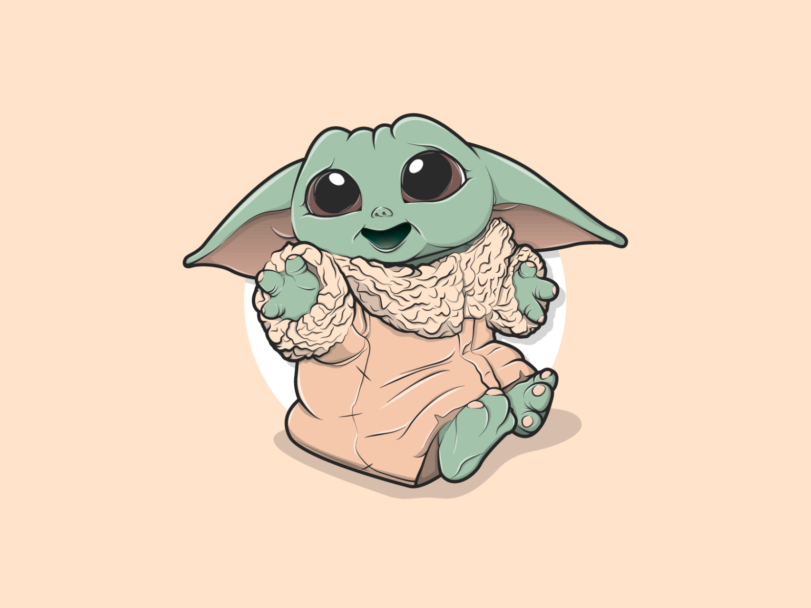 Download Baby Yoda by Delphine Wylin on Dribbble