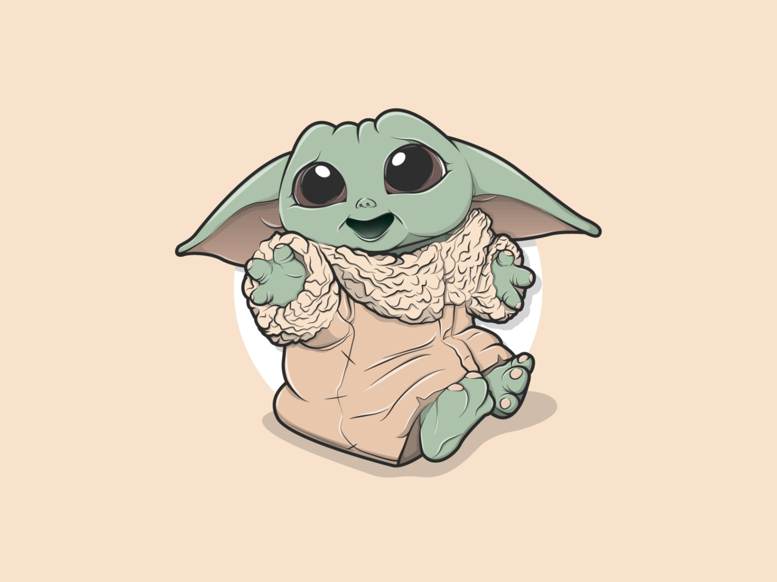 Download Baby Yoda by Delphine Wylin on Dribbble