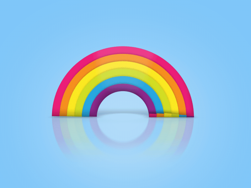 Rainbow animation brazilero color lines ping pong rainbow