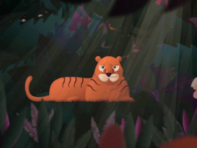 Jungle fever animation brazilero character compositing design forest jungle nature summer tiger