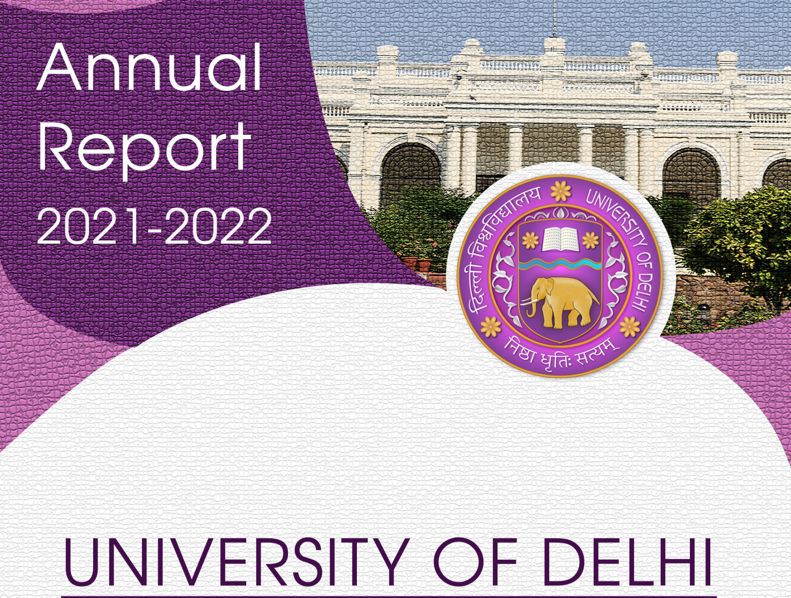 Delhi university Annual Report by Pulkit Barolia on Dribbble