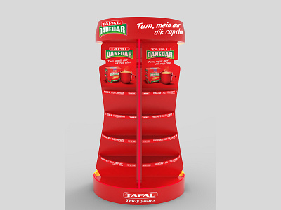 Tapal Danedar & Family Mixture 3d Gondola 3d branding design graphic design karachi lahore national pakistan pos posm tapal