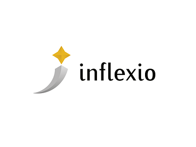 Inflexio arrow bend business conservative curve finance flexure increment logo management star