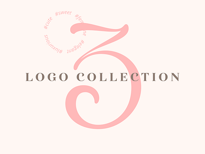 Logo Collection 3 behance collection cute elegant feminine logo luxurious luxury project sweet