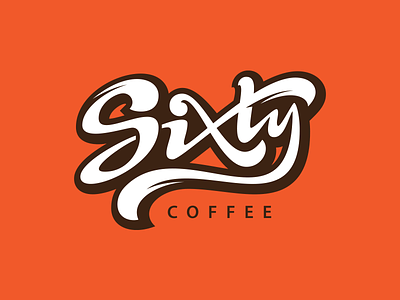Sixty coffee energetic fast free handlettering lettering live logo power spirited typography youth
