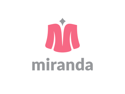 Miranda clothes clothes shop dress fashion feminine letter logo m minimal pink soft women