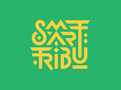 Smart Tribu family geometric intricate lettering logo smart symbols totem travel tribal tribe wild