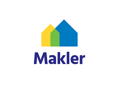 Makler arrows buildings clean houses letter letter m logo m makler real estate simple