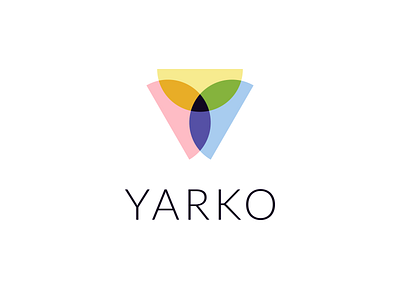 Yarko clean colorful crystal fashion jewelry letter y logo simple transparent y youth
