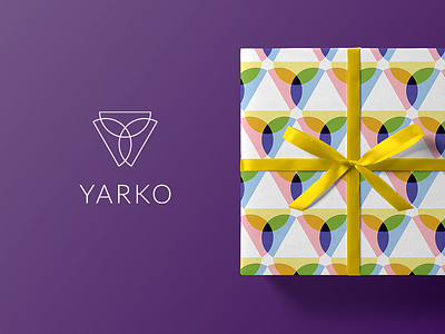 Yarko box christmas design fashion gift green jewelry logo mockup mrmockup packaging pattern red wrap