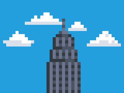 Empire State Building. Day #5 art challenge daily day illustration pixel pixel art
