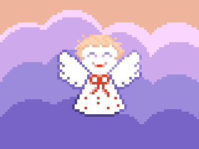 Angel Bell angel art bell christmas illustration pixel pixel art