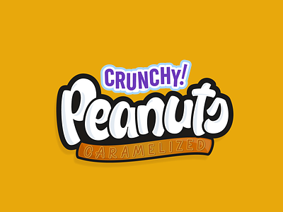 Peanuts hand lettering lettering logotype package design packaging packaging design peanuts typography