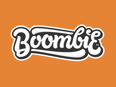Boombie branding hand lettering illustration lettering logo logotype script shadow typography vector