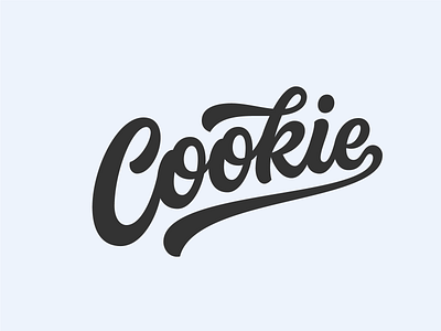 Cookie 1 branding design hand lettering illustration lettering logo logotype script typography vector