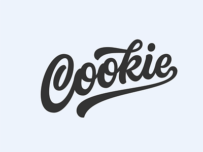 Cookie 2 branding cookie design hand lettering illustration lettering logotype packaging packaging design script typography vector