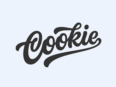 Cookie 3 cookie cookies cool design hand lettering lettering logo logotype script swash typography vector