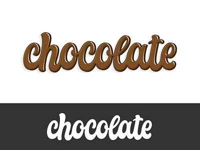 chocolate chocolate cool design hand lettering illustration lettering logotype script typography vector