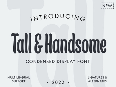 Tall&Handsome - condensed display font