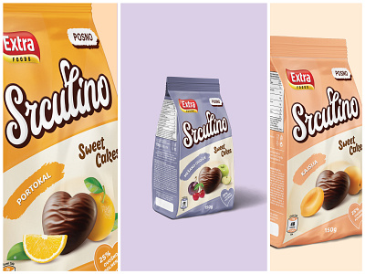 Srculino branding label lettering logotype packaging visual