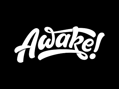 Awake awake logo logotype morning
