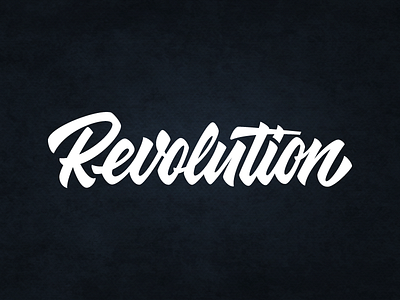 Revolution branding cool design lettering logo logotype script typography vector