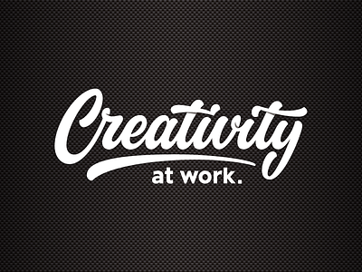 Creativity lettering logotype script typography vector